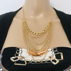 Gold chain necklace